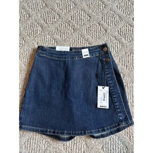 NWT Judy Blue Womens High Waist Denim Jean‎ Skort Size Small